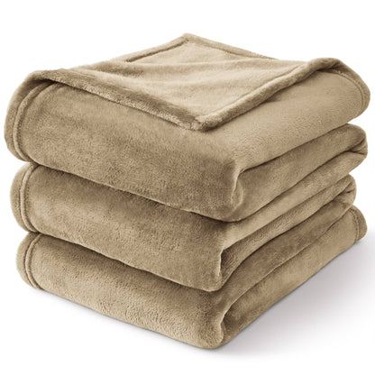 Luxe Flannel Fleece Throw Blanket – Plush Microfiber Throw for Couch, Sofa & Bed