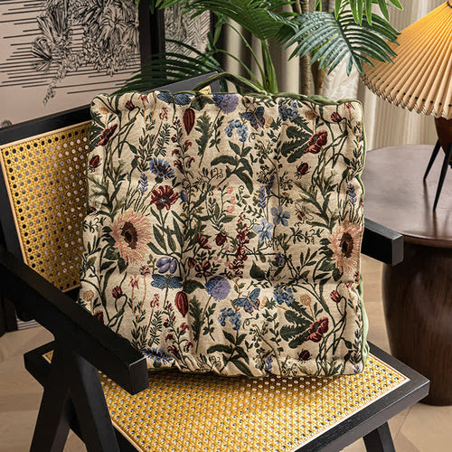 Jacquard Floral Soft Seating Cushion