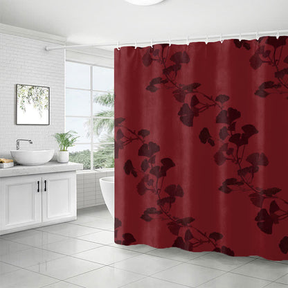 Ginkgo Leaf Print Shower Curtain