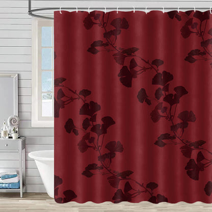 Ginkgo Leaf Print Shower Curtain