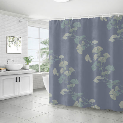 Ginkgo Leaf Print Shower Curtain