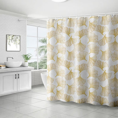 Ginkgo Botanical Print Shower Curtain