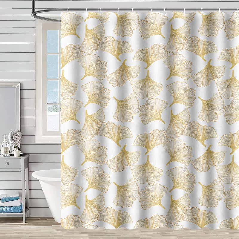 Ginkgo Botanical Print Shower Curtain
