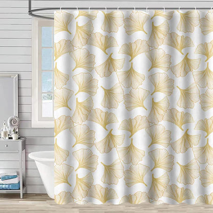 Ginkgo Botanical Print Shower Curtain