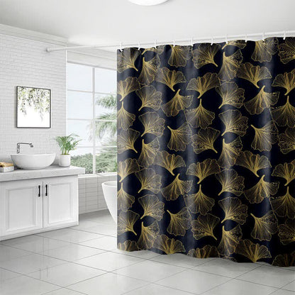 Ginkgo Botanical Print Shower Curtain