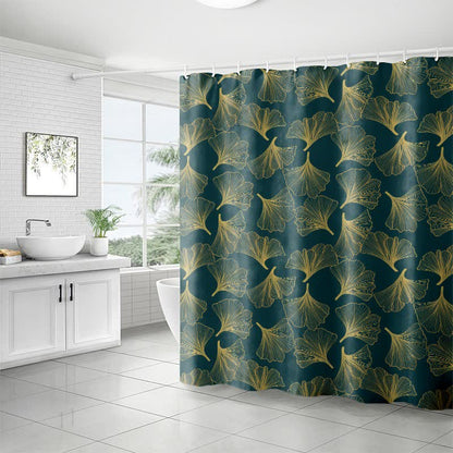 Ginkgo Botanical Print Shower Curtain