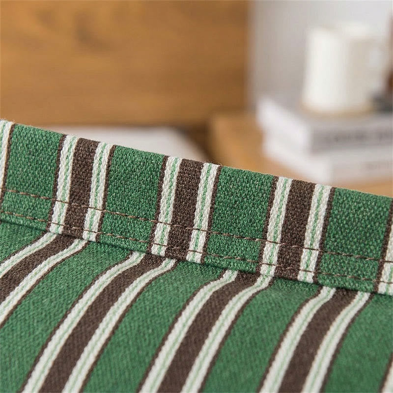 Classic Vertical Stripe Button Pillowcases (2PCS)