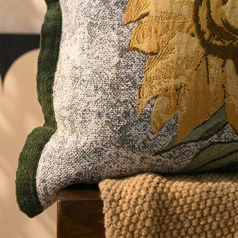Pure Cotton Jacquard Sunflower Pillowcases (2PCS)