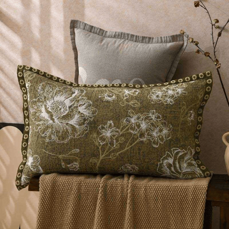 Pure Cotton Jacquard Floral Pillowcases (2PCS)