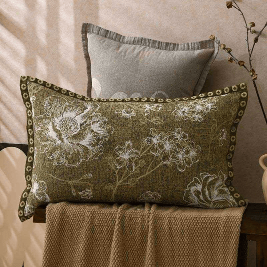 Pure Cotton Jacquard Floral Pillowcases (2PCS)
