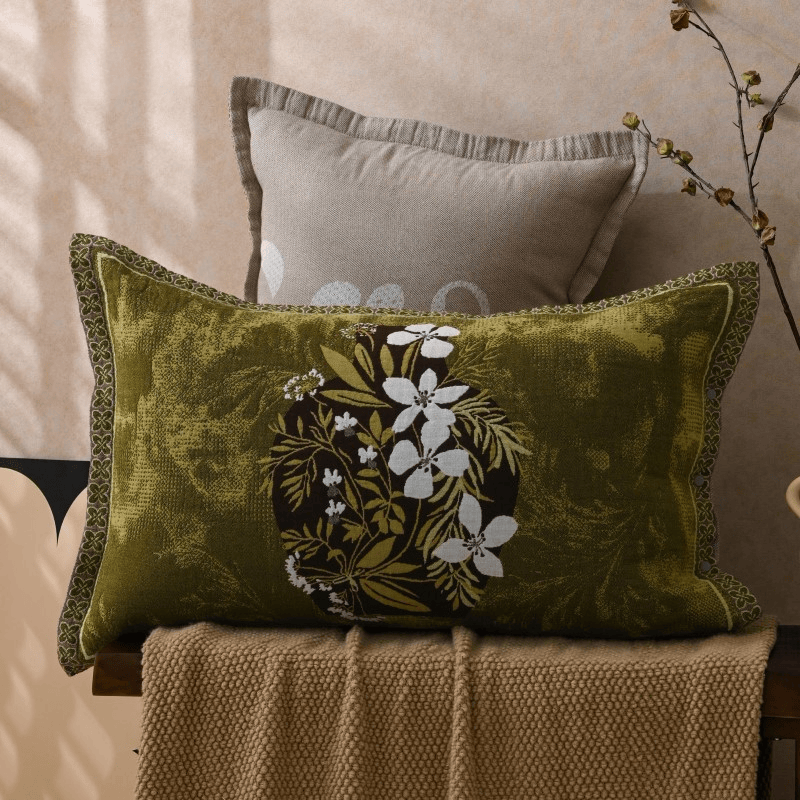 Pure Cotton Jacquard Flower Pillowcases (2PCS)