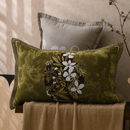 Pure Cotton Jacquard Flower Pillowcases (2PCS)