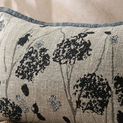 Cotton Jacquard Floral Button Pillowcases (2PCS)