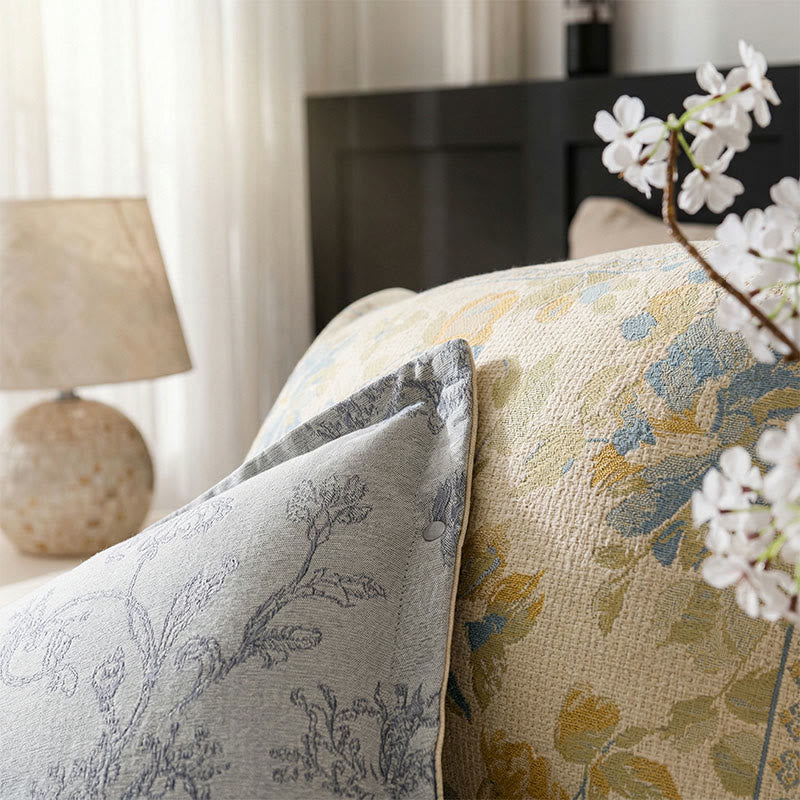 Linen Gauze Button Cotton Pillowcases (2PCS)