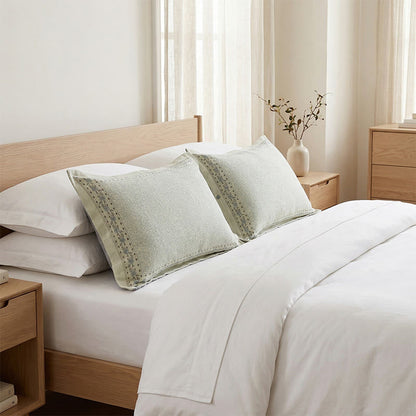 French Floral Cotton Linen Pillowcases (2PCS)