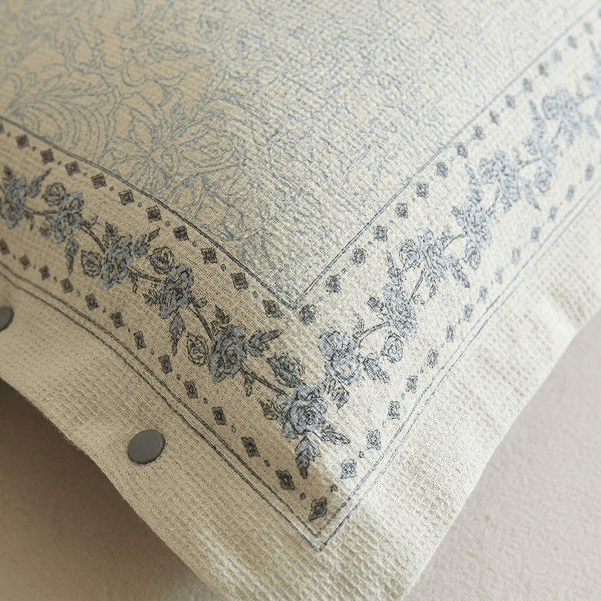 French Floral Cotton Linen Pillowcases (2PCS)