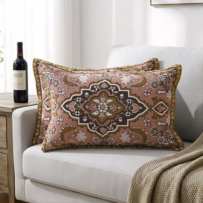 Bohemian Jacquard Button Pillowcases (2PCS)