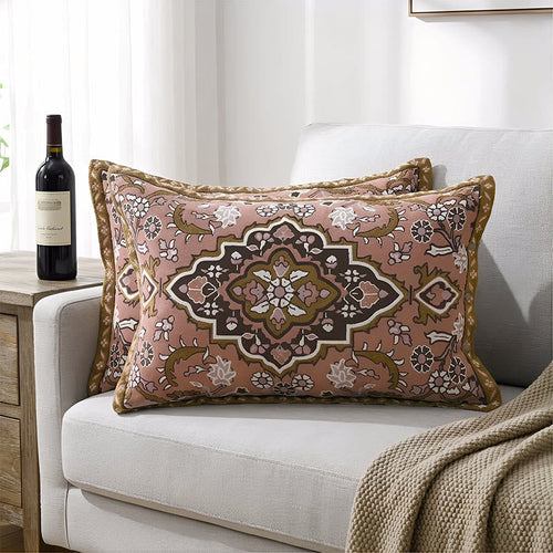 Bohemian Jacquard Button Pillowcases (2PCS)