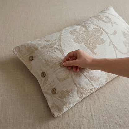 Vintage Floral Cotton Linen Pillowcases (2PCS)