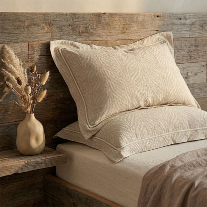 Wheat Jacquard Envelope Pillowcases (2PCS)