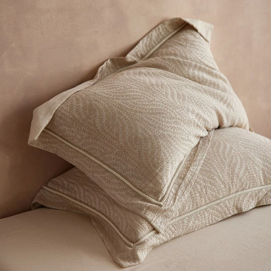 Wheat Jacquard Envelope Pillowcases (2PCS)