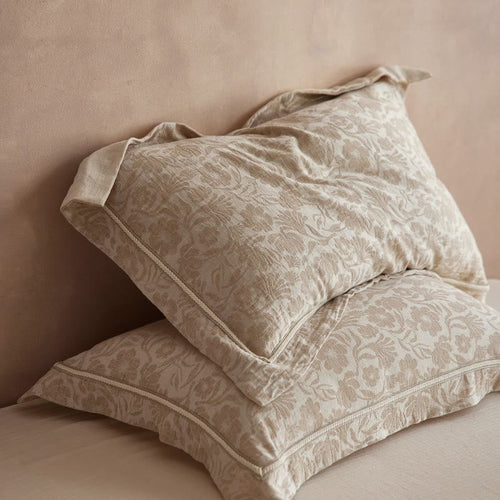 Elegant Floral Jacquard Envelope Pillowcases (2PCS)