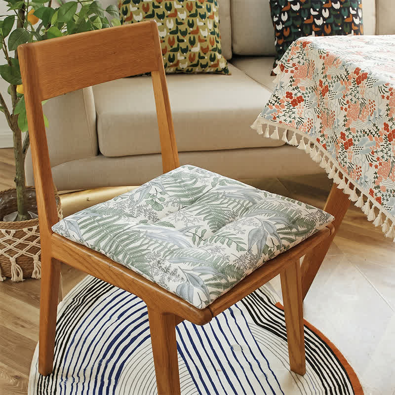 Fern Leaf Cooling Memory Foam Chair Cushion