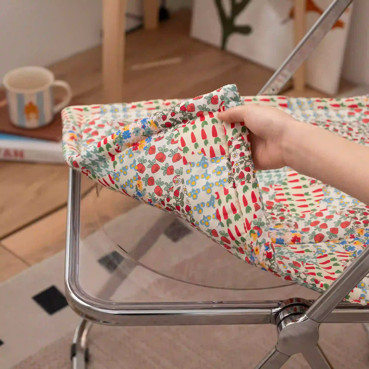 Cottage Floral Patchwork Chair Cushion
