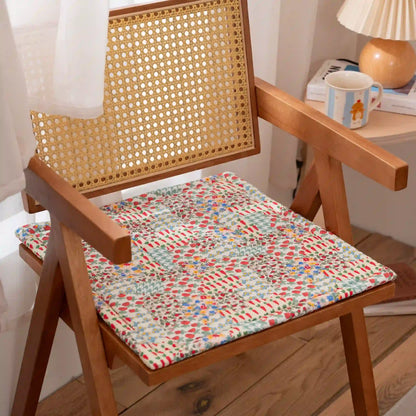 Cottage Floral Patchwork Chair Cushion