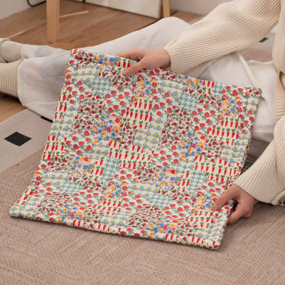 Cottage Floral Patchwork Chair Cushion
