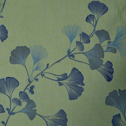 Retro Ginkgo Leaf Cotton Kimono Robe