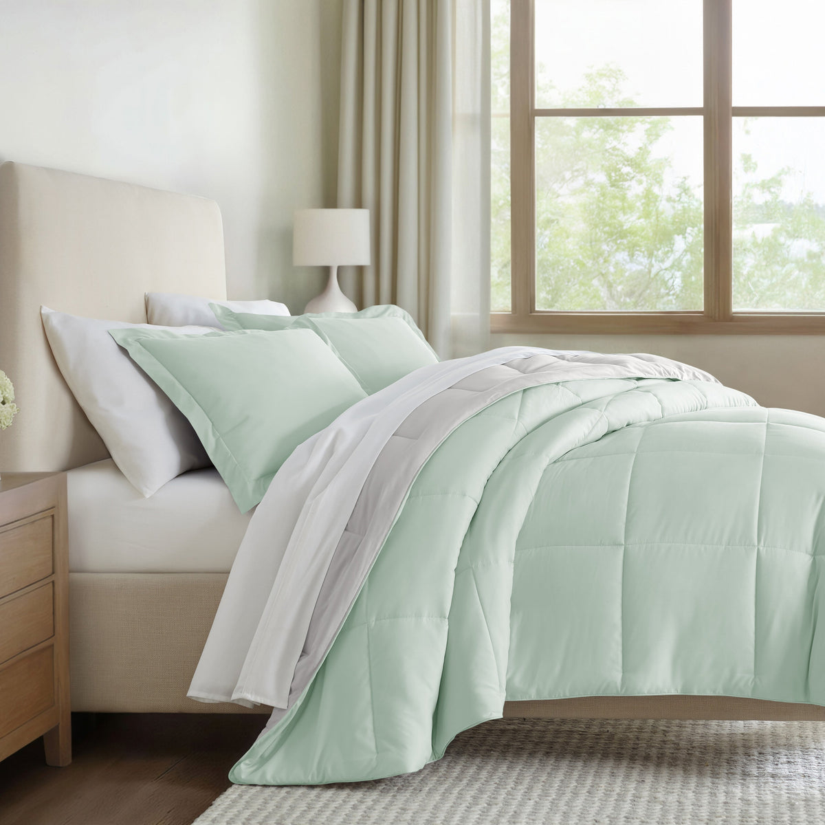 Reversible Down-Alternative Comforter Set