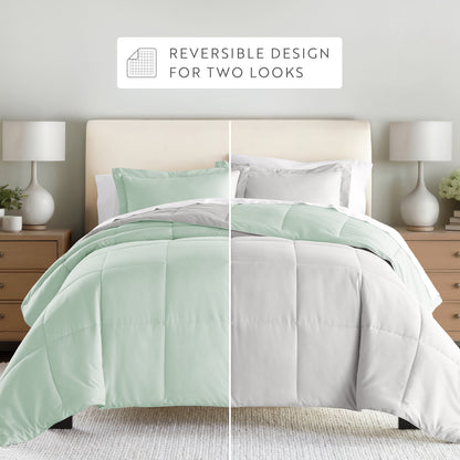 Reversible Down-Alternative Comforter Set