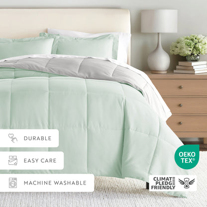 Reversible Down-Alternative Comforter Set