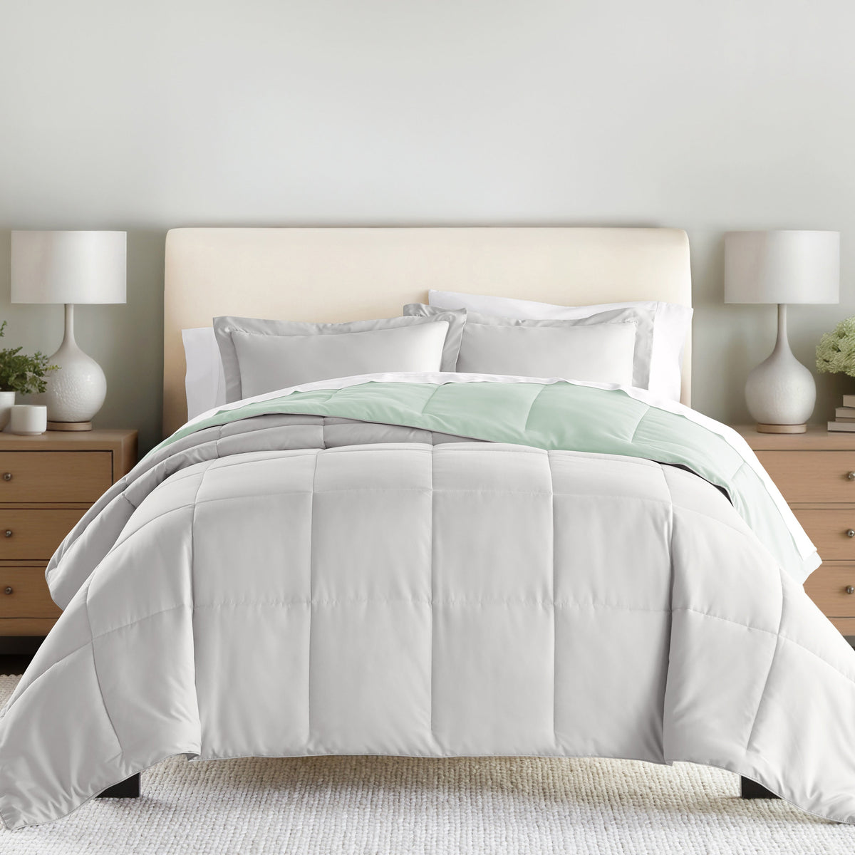 Reversible Down-Alternative Comforter Set