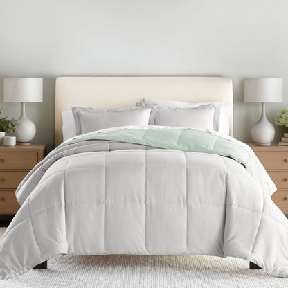 Reversible Down-Alternative Comforter Set