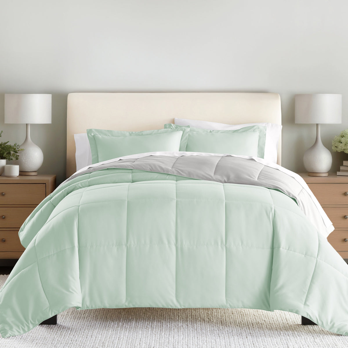 Reversible Down-Alternative Comforter Set