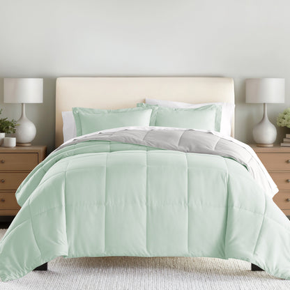 Reversible Down-Alternative Comforter Set
