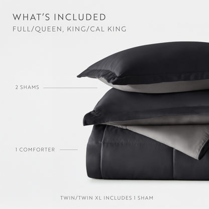 Reversible Down-Alternative Comforter Set