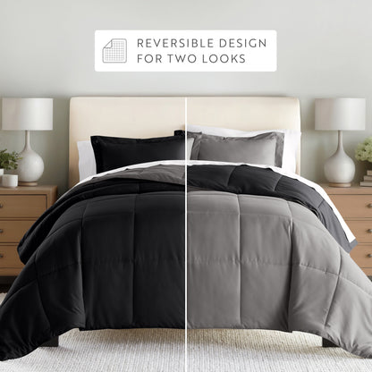 Reversible Down-Alternative Comforter Set