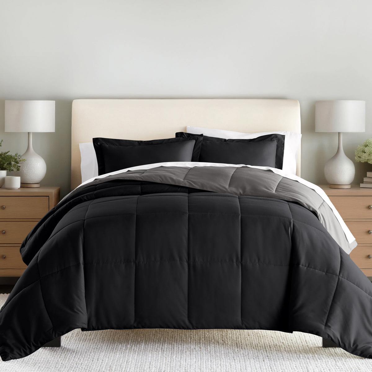 Reversible Down-Alternative Comforter Set