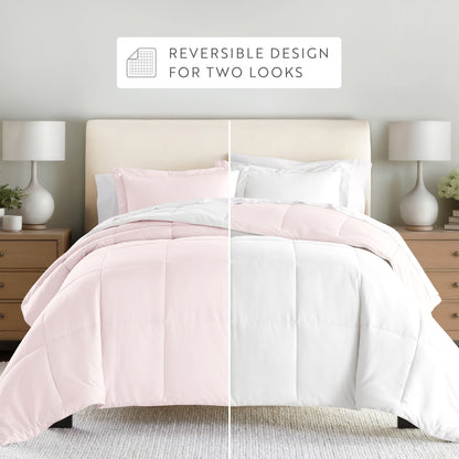 Reversible Down-Alternative Comforter Set