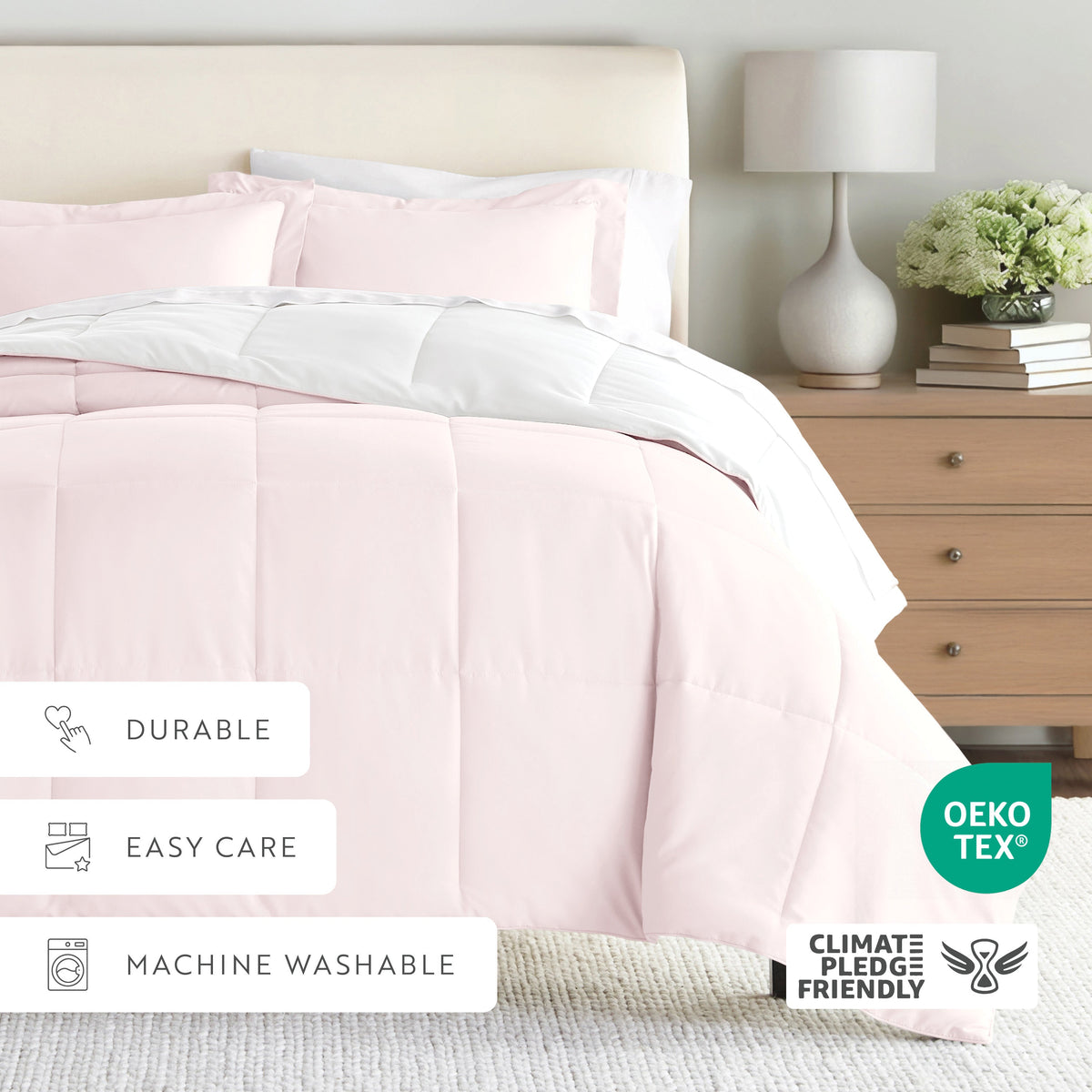 Reversible Down-Alternative Comforter Set