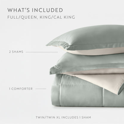 Reversible Down-Alternative Comforter Set