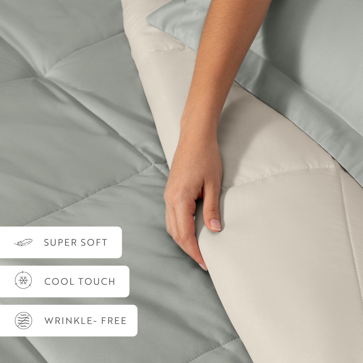 Reversible Down-Alternative Comforter Set