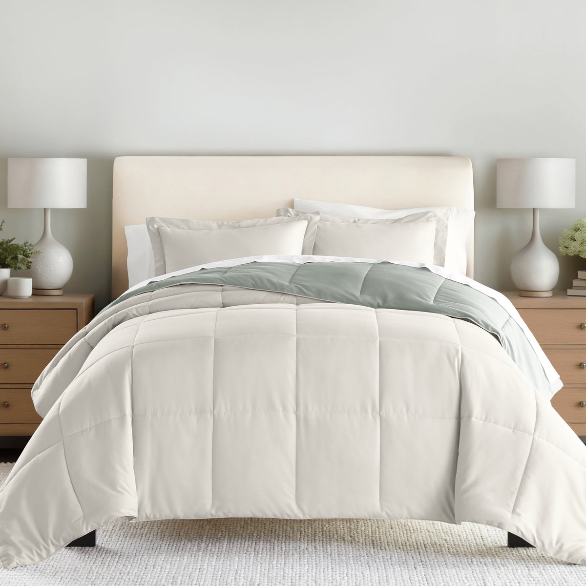 Reversible Down-Alternative Comforter Set