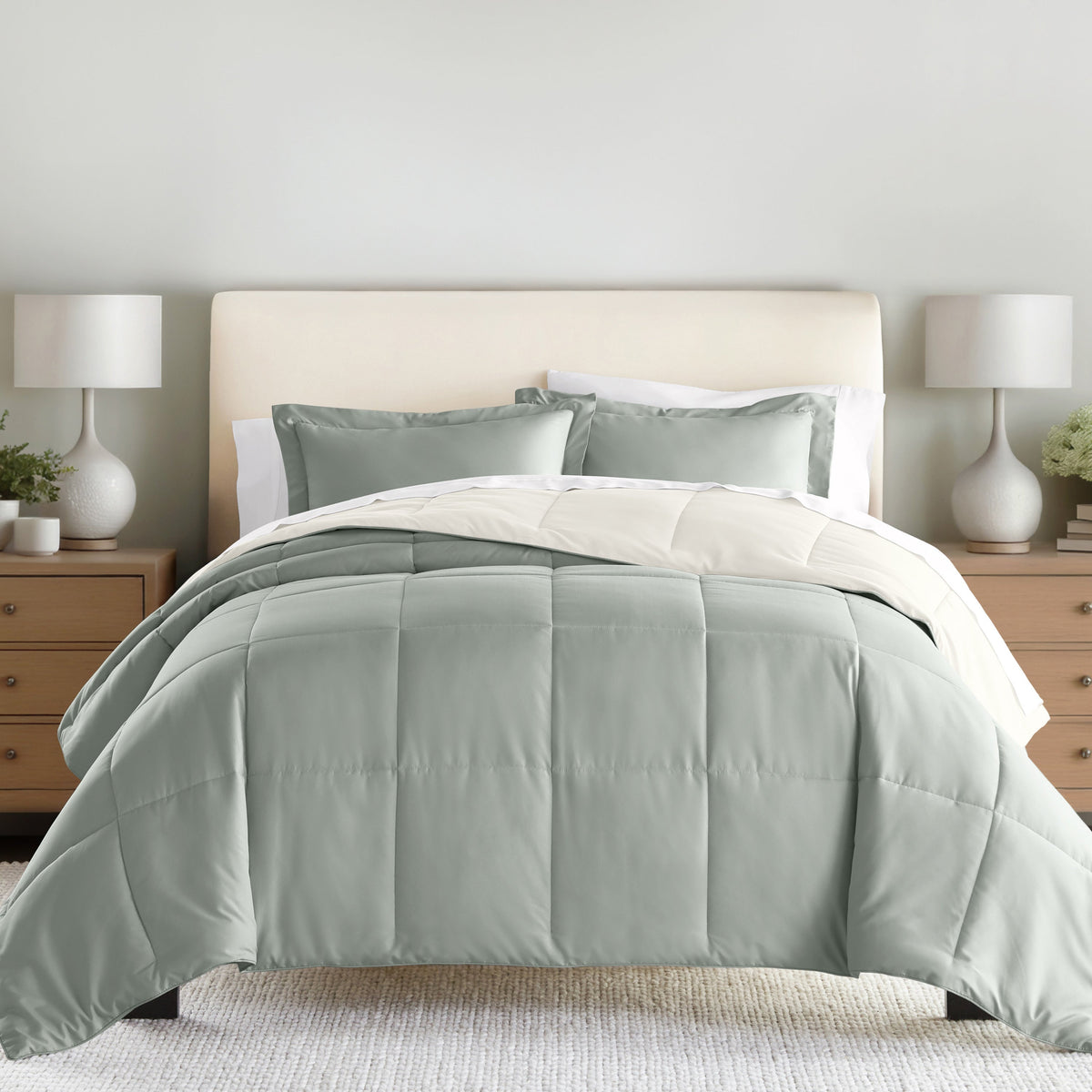 Reversible Down-Alternative Comforter Set