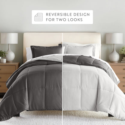 Reversible Down-Alternative Comforter Set
