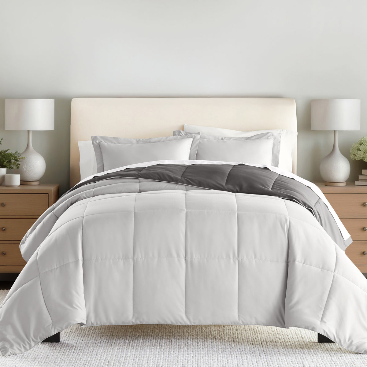 Reversible Down-Alternative Comforter Set