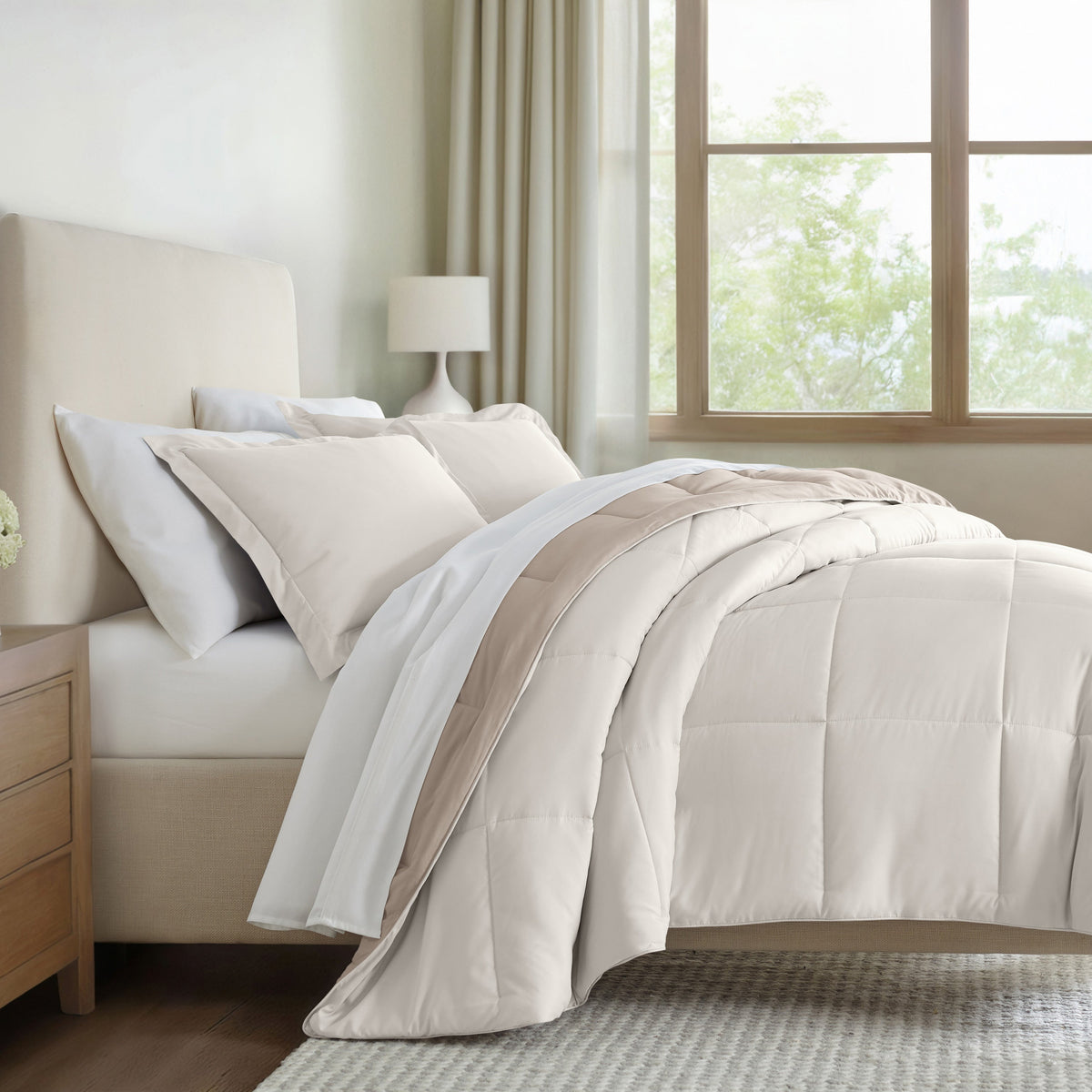 Reversible Down-Alternative Comforter Set